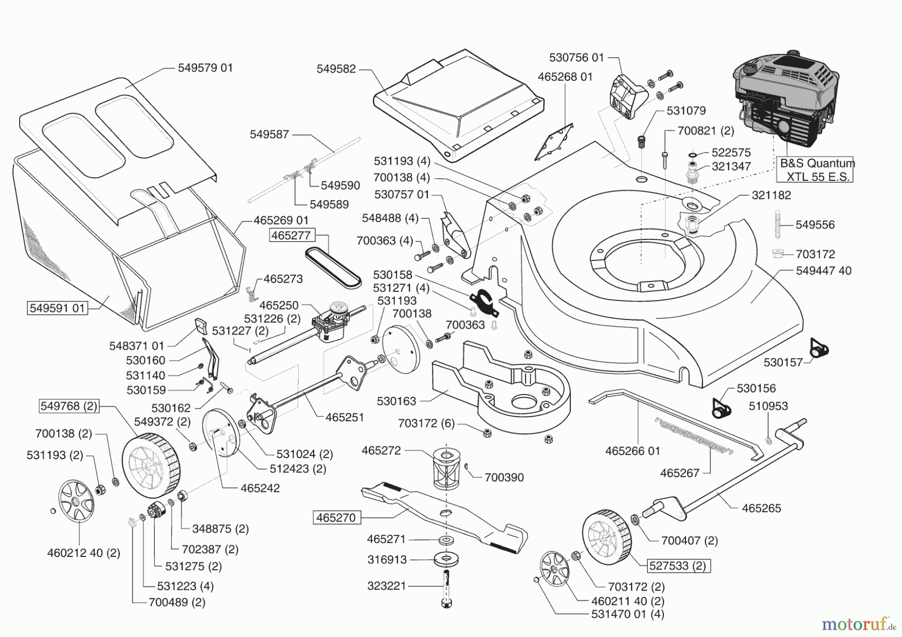  Dehner Gartentechnik Benzinrasenmäher V 56 HESZ 12/2003 - 02/2004 Seite 1