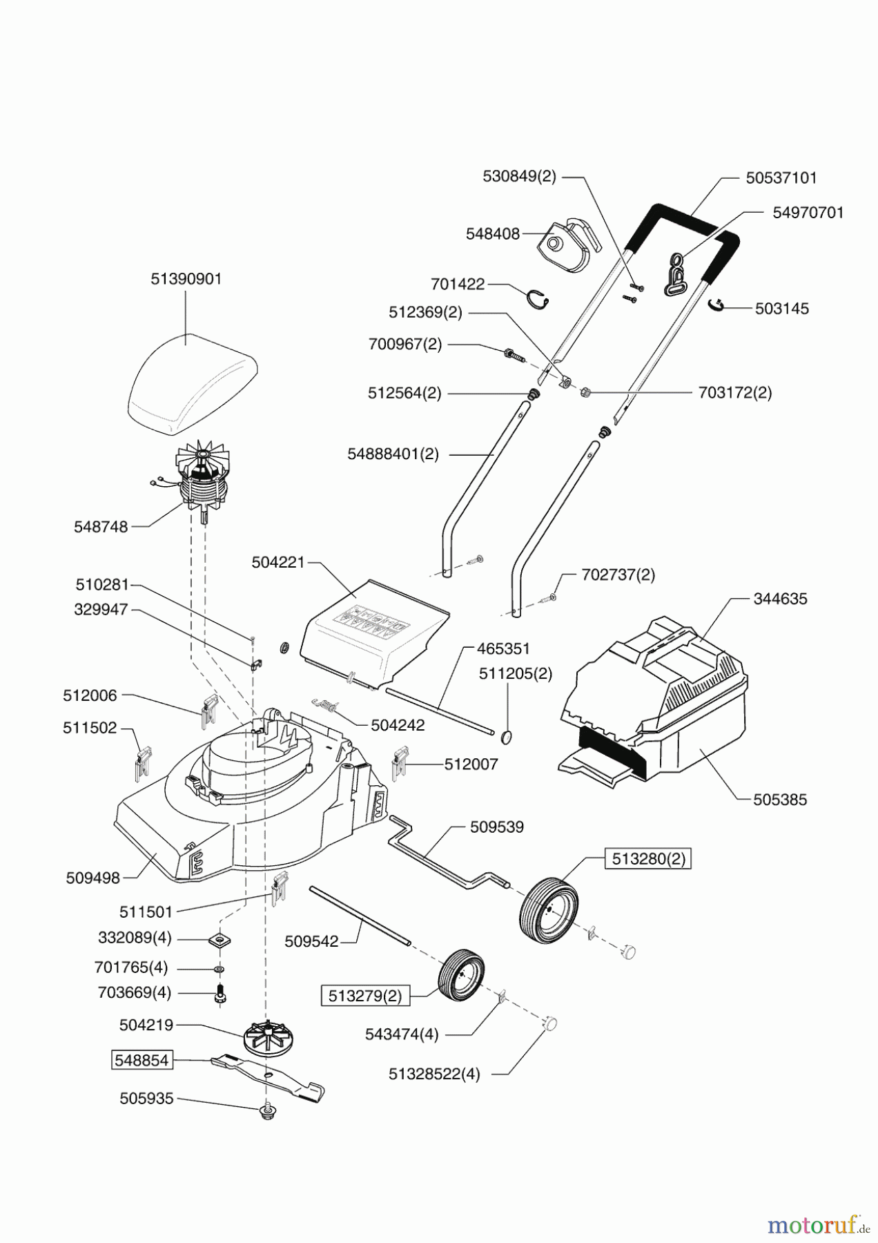  Dehner Gartentechnik Elektrorasenmäher Gute Wahl 32 E  ab 02/2004 Seite 1