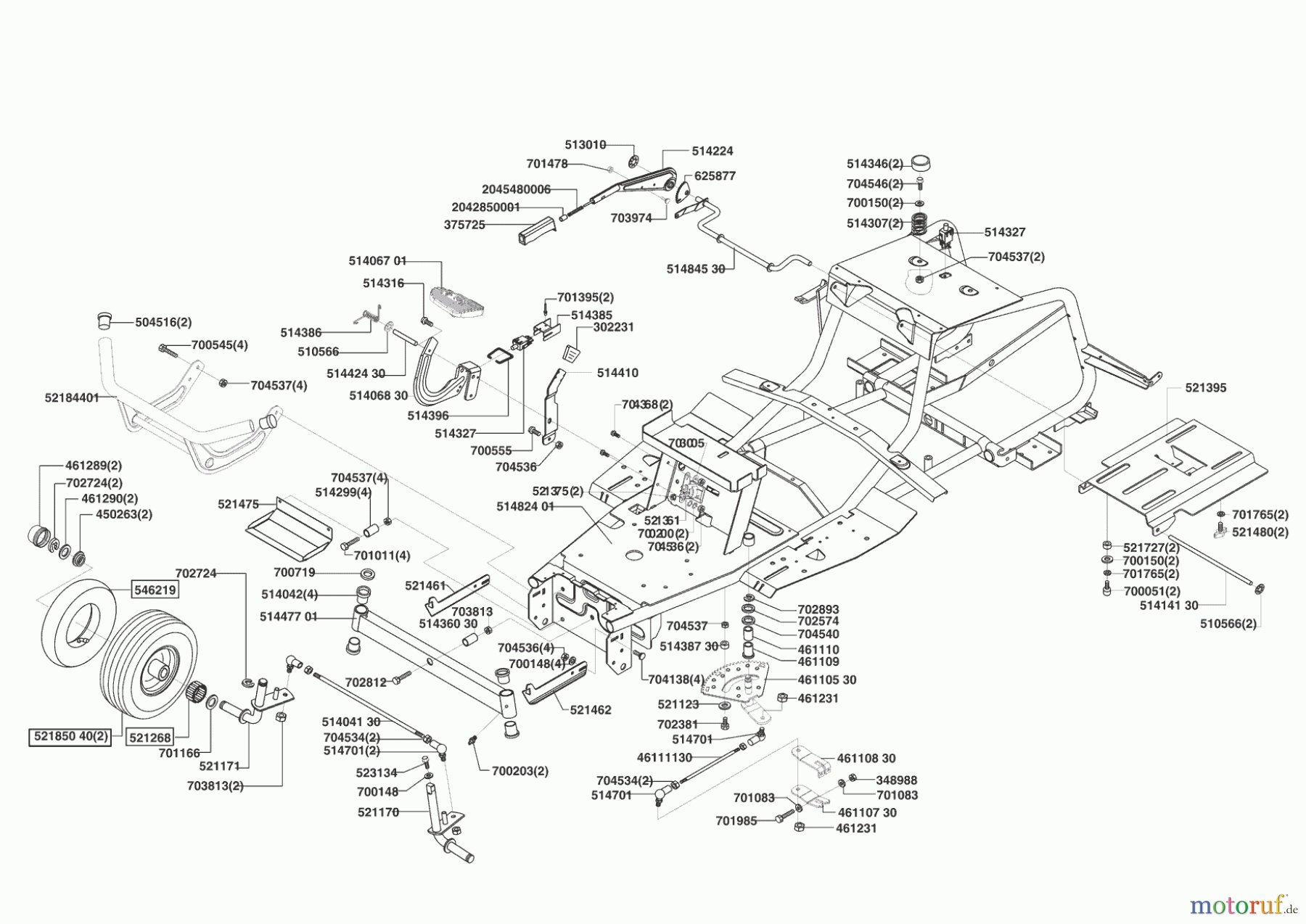  Sigma Gartentechnik Rasentraktor T14-102 SG 04/2004 - 11/2004 Seite 2