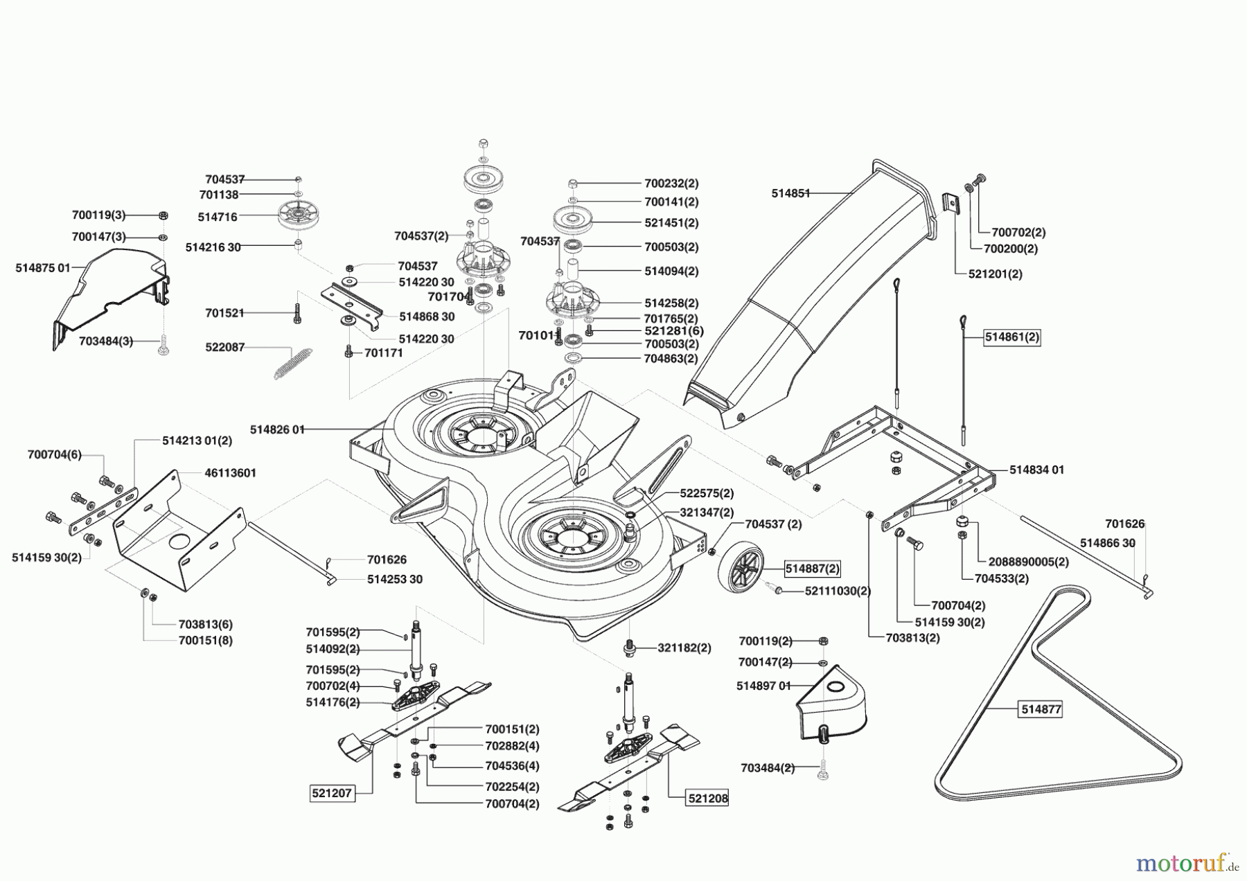  Concord Gartentechnik Rasentraktor T15-102 HD ab 06/2004 Seite 5