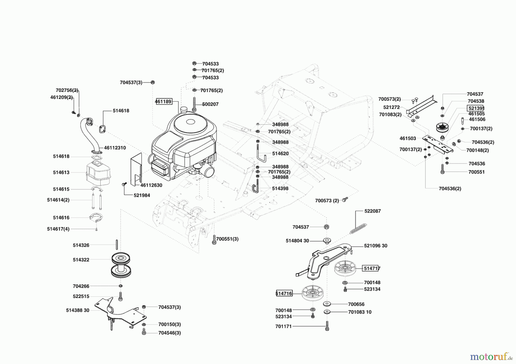  AL-KO Gartentechnik Rasentraktor T13-85 HD LUX  HVC 10/2004 - 03/2006 Seite 4