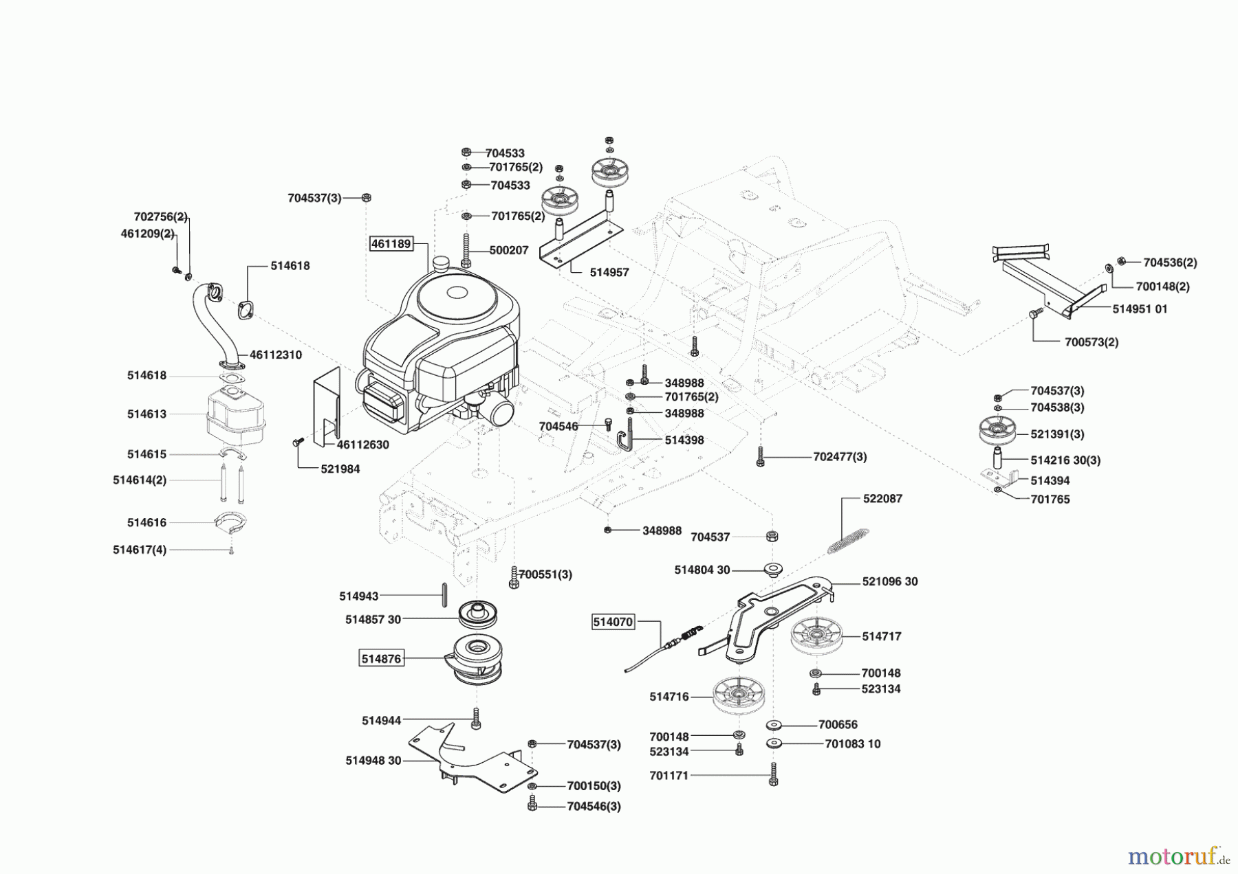  Concord Gartentechnik Rasentraktor T14-102 Masport 10/2004 - 04/2005 Seite 4