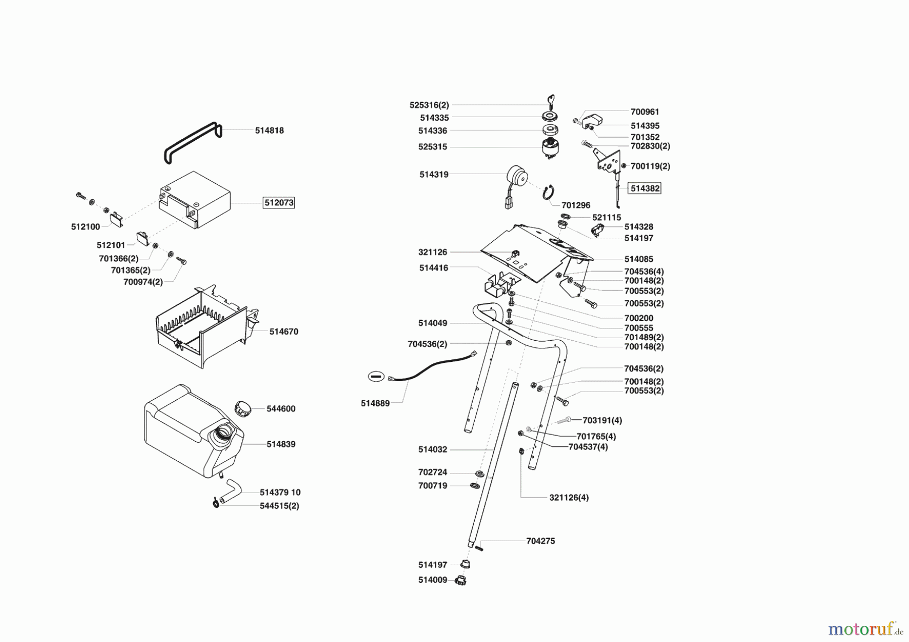  Concord Gartentechnik Rasentraktor T14-102 Masport 10/2004 - 04/2005 Seite 6