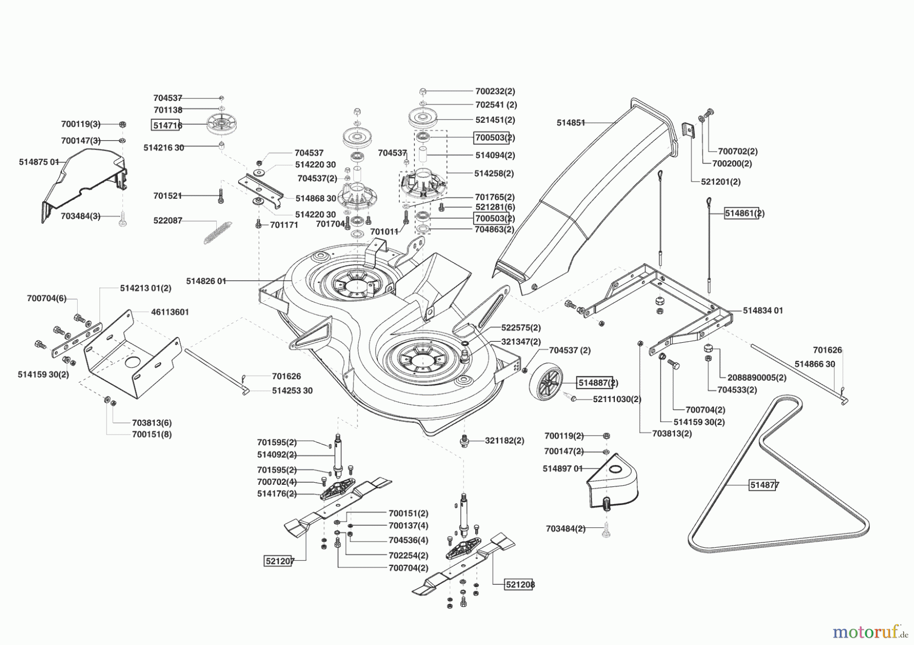  Powerline Gartentechnik Rasentraktor T 15-102 HD 10/2004 - 07/2005 Seite 5