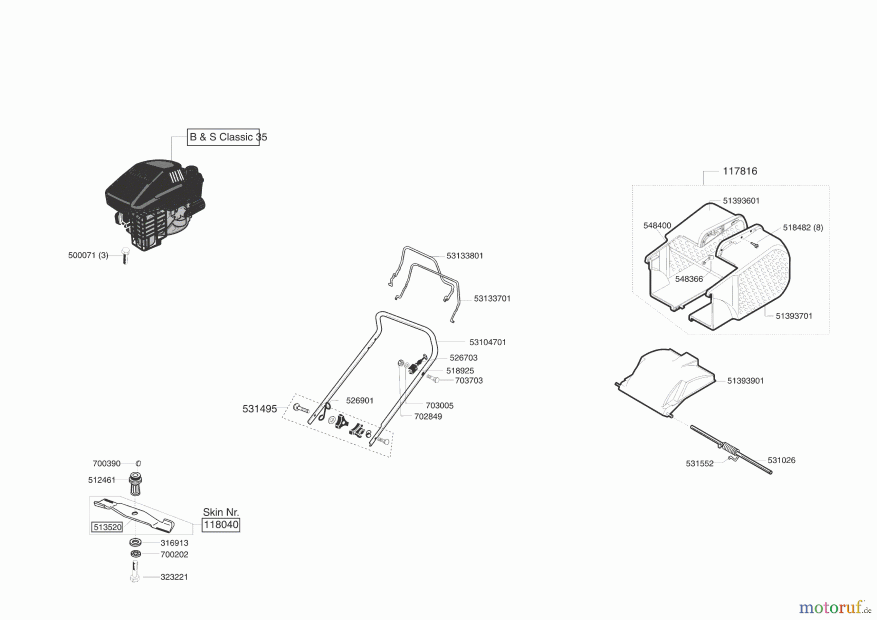  Ginge Gartentechnik Benzinrasenmäher SCANDINAVIA 461 Seite 1