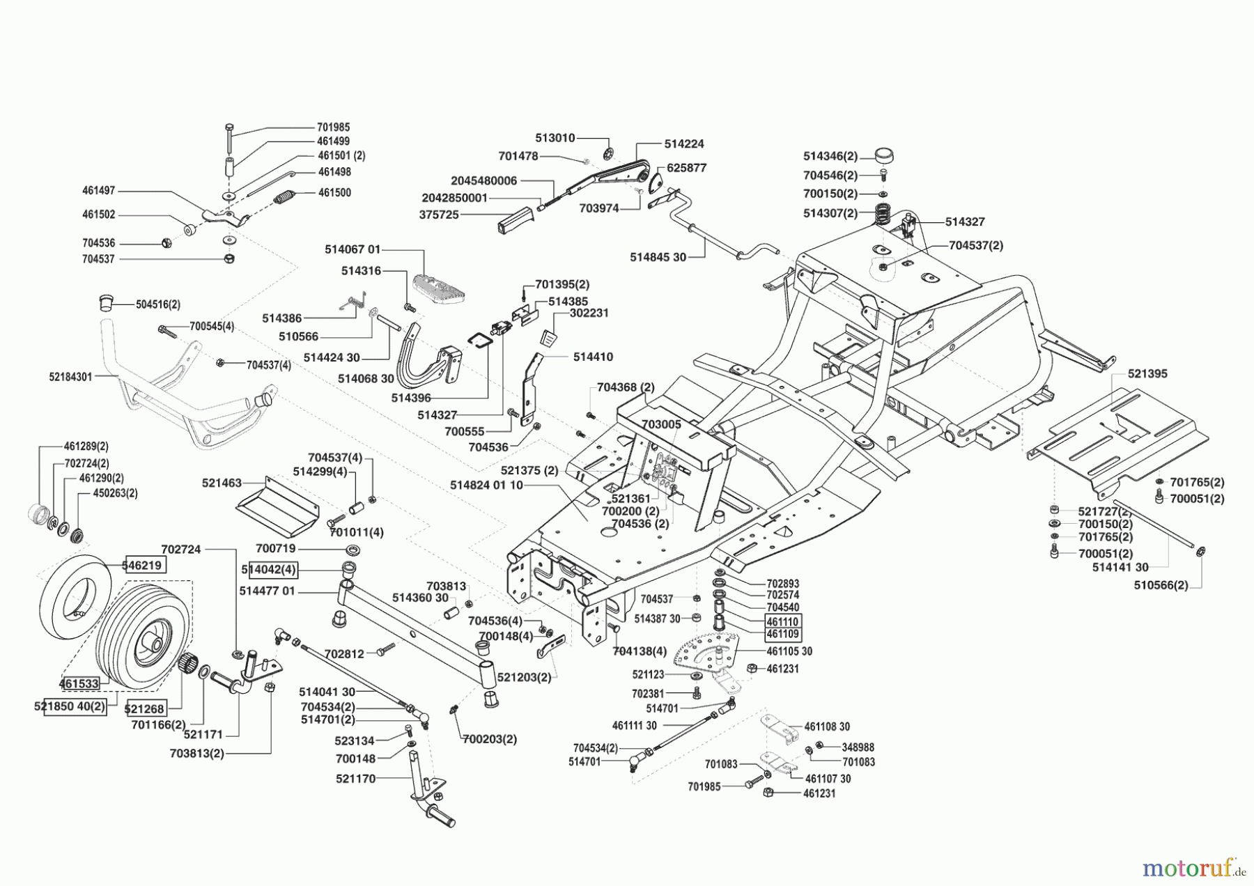  AL-KO Gartentechnik Rasentraktor COMFORT T 1500 02/2005 - 06/2005 Seite 2