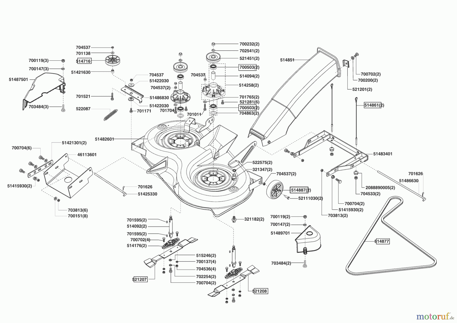  Concord Gartentechnik Rasentraktor T15-102 HD 07/2005 - 06/2007 Seite 5