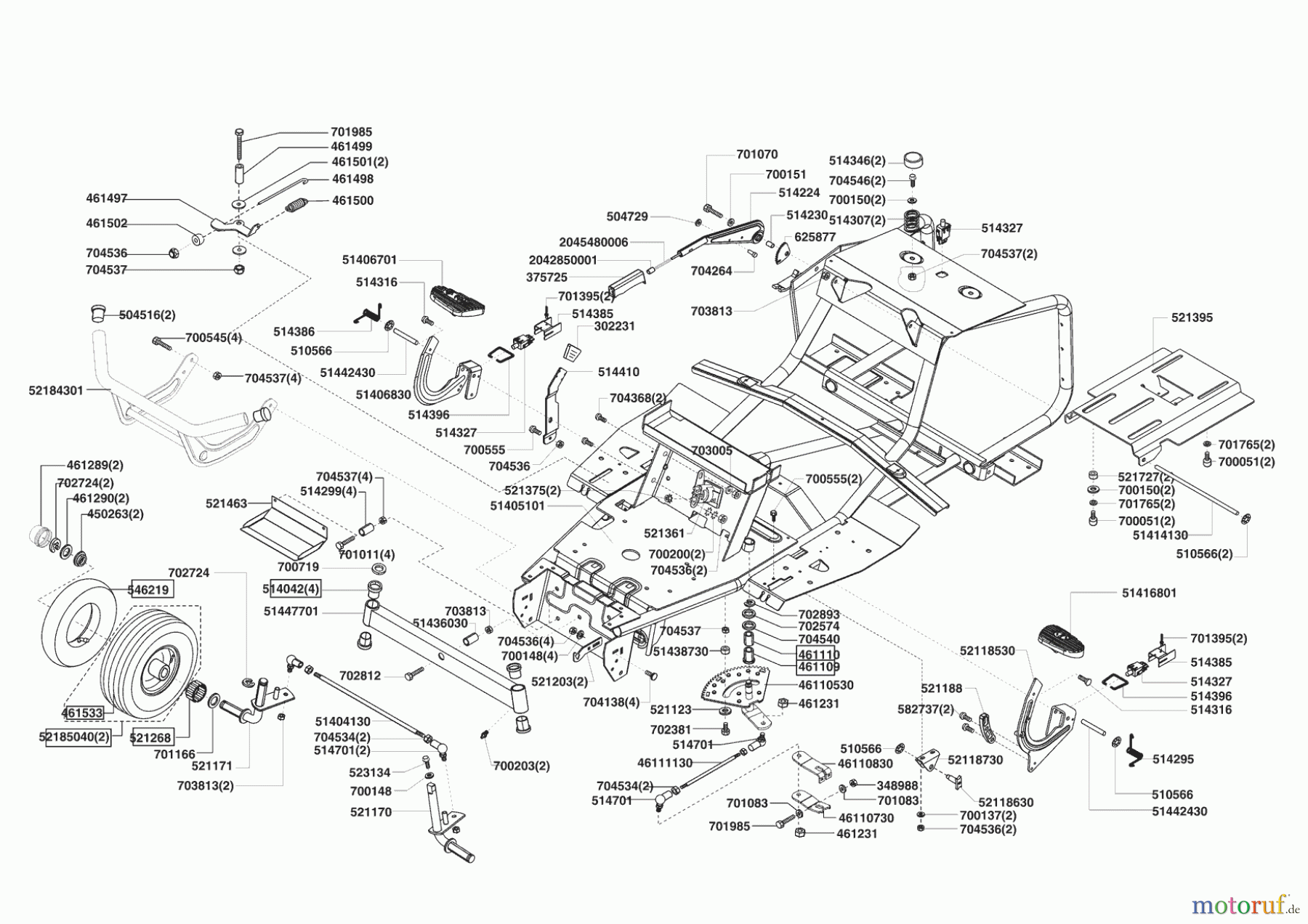  AL-KO Gartentechnik Rasentraktor T 850  08/2005 - 02/2006 Seite 2