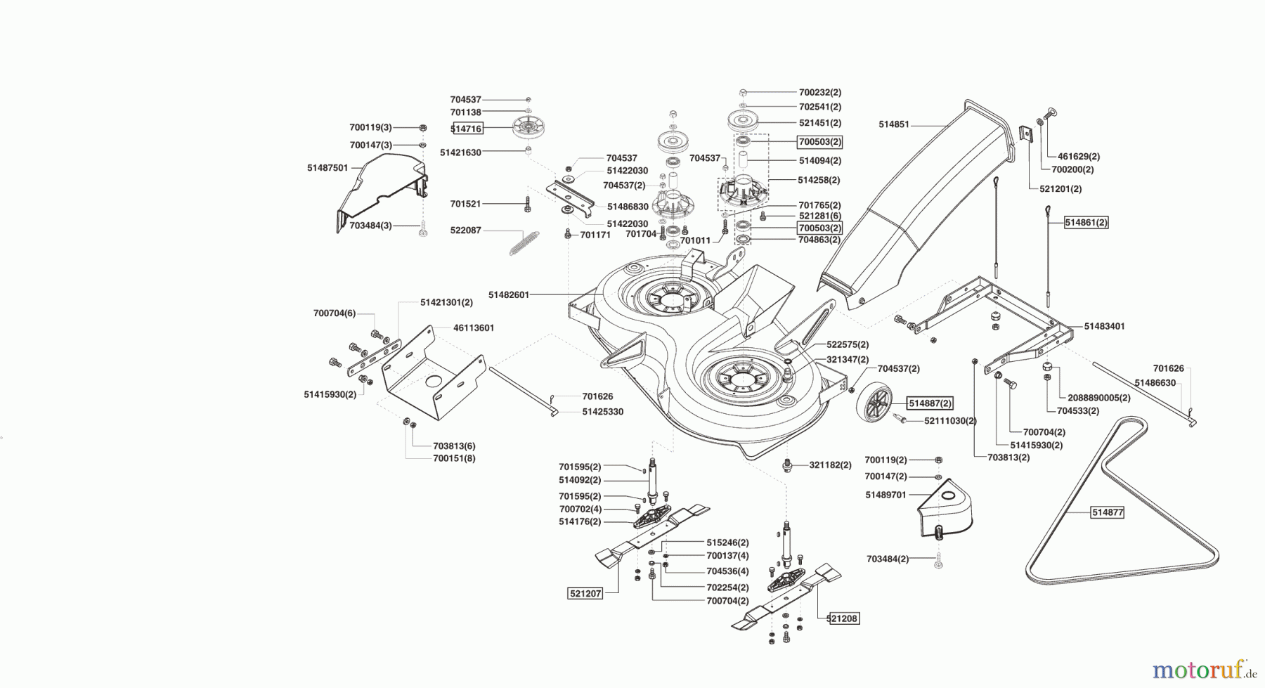  AL-KO Gartentechnik Rasentraktor T 20/102 HDE-MK 01/2006 - 10/2007 Seite 5