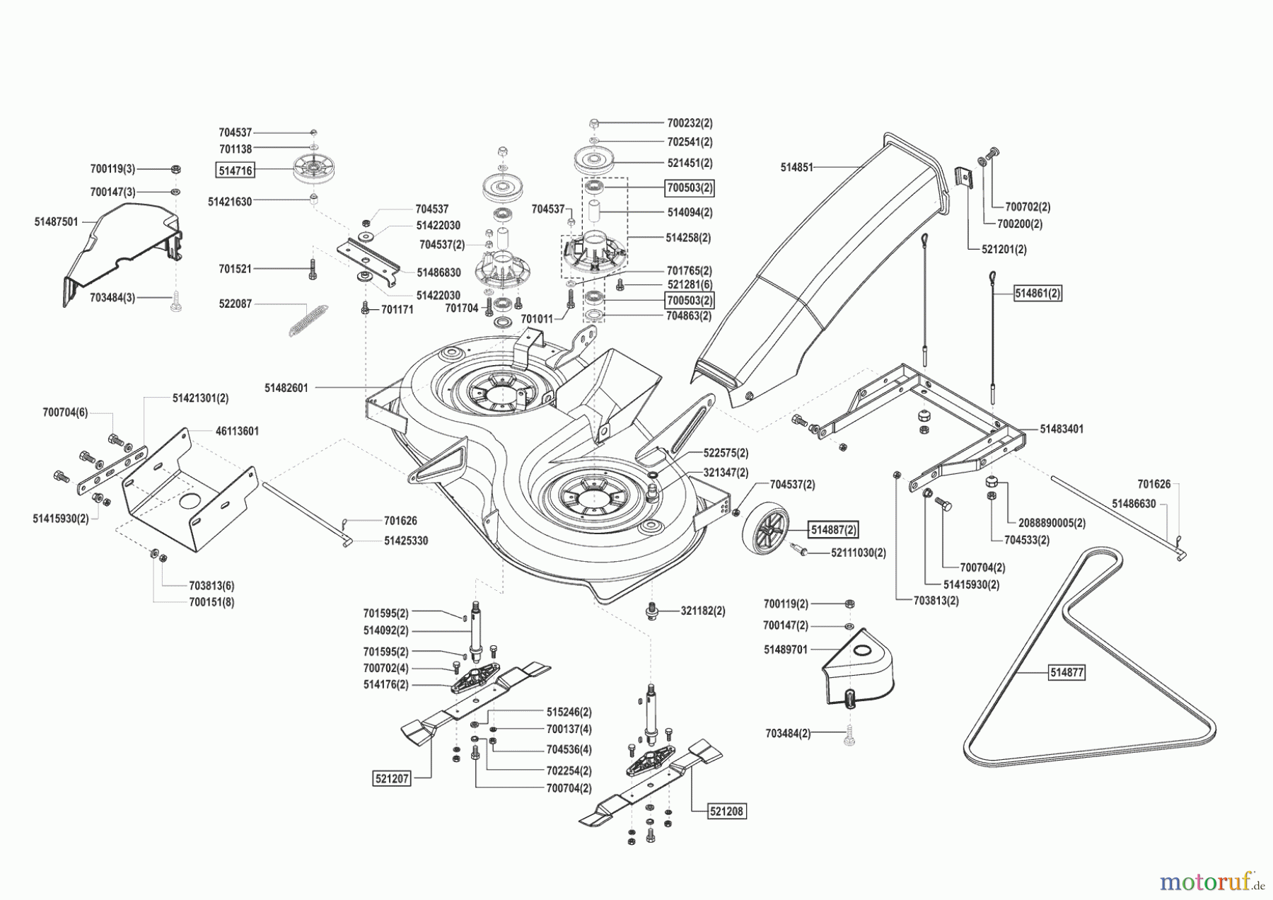  AL-KO Gartentechnik Rasentraktor T13-102 Lux HVC 02/2006 - 10/2007 Seite 5