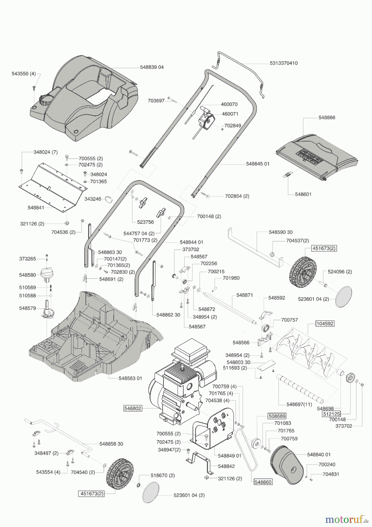  AL-KO Gartentechnik Vertikutierer COMFORT 38 VB 09/2006 - 04/2007 Seite 1