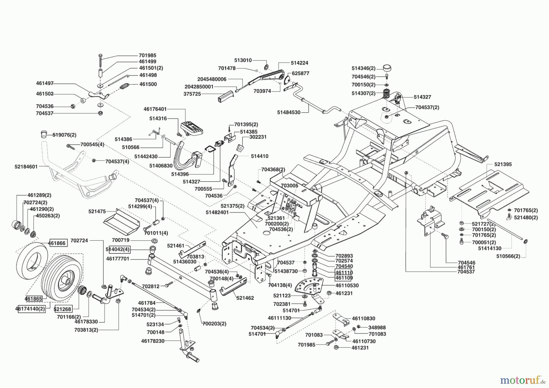  AL-KO Gartentechnik Rasentraktor OKAY MASTER CUT 102-07/175 H 11/2006 - 10/2007 Seite 2