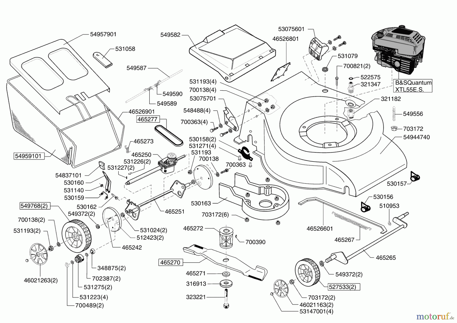  Dehner Gartentechnik Benzinrasenmäher V 56 HESZ ab 12/2006 Seite 1