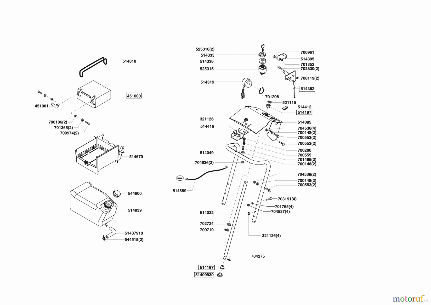  Powerline Gartentechnik Rasentraktor T13-102 SP  03/2007 - 07/2012 Seite 6