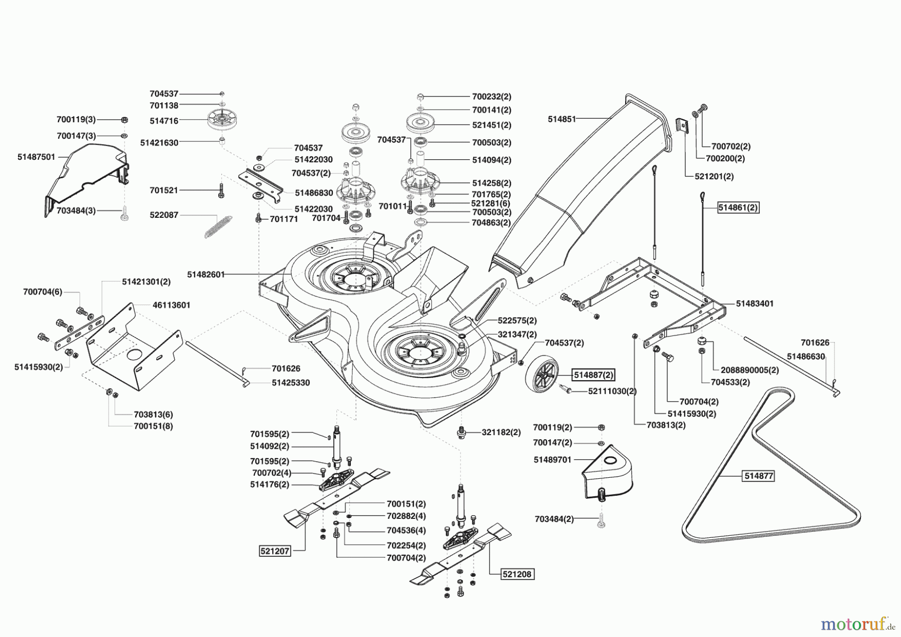  Concord Gartentechnik Rasentraktor T20-102 HDE ab 09/2007 Seite 5