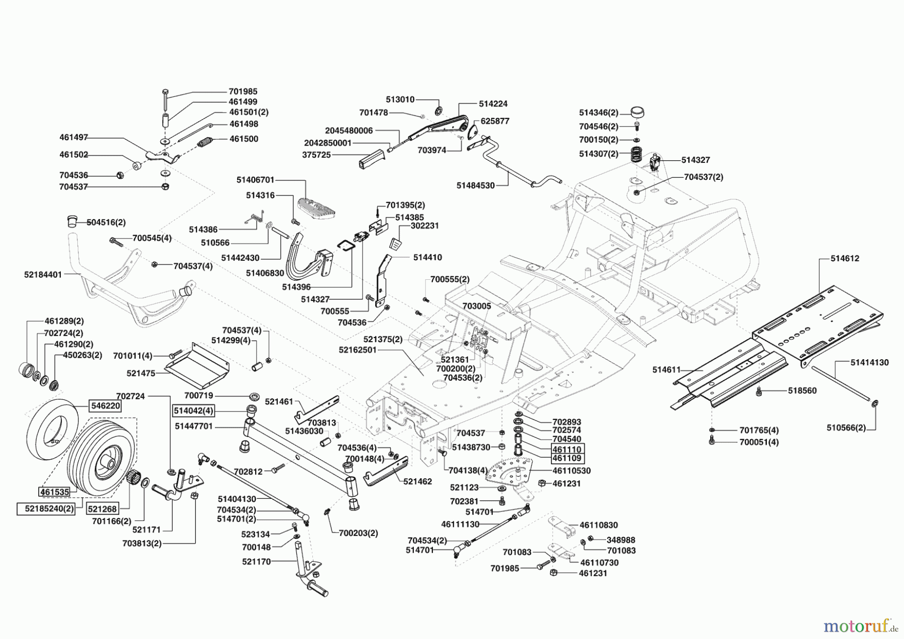  AL-KO Gartentechnik Rasentraktor T18-102 HDE Lux HVC ab 10/2007 Seite 2