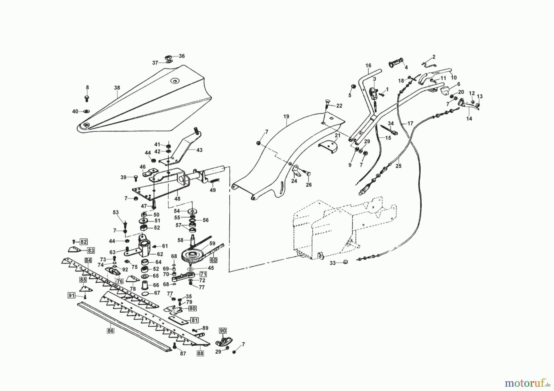  AL-KO Gartentechnik Balkenmäher BM 875 II 11/2007 - 01/2011 Seite 1