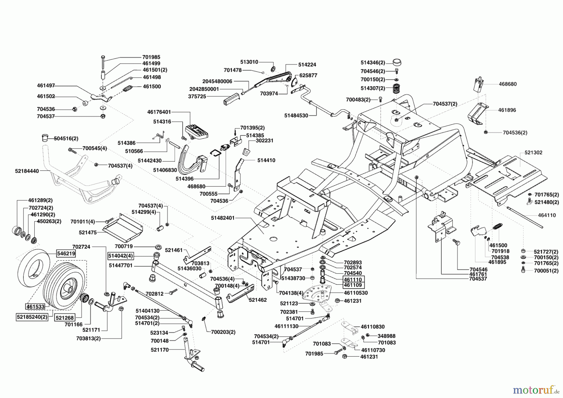  AL-KO Gartentechnik Rasentraktor COMFORT T16-92 HD-H 01/2008 - 09/2008 Seite 2