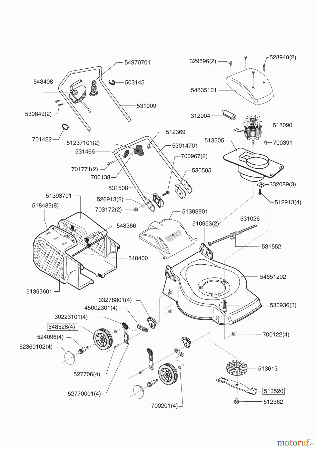  Uniropa Gartentechnik Elektrorasenmäher 46 E - 1600 W Seite 1