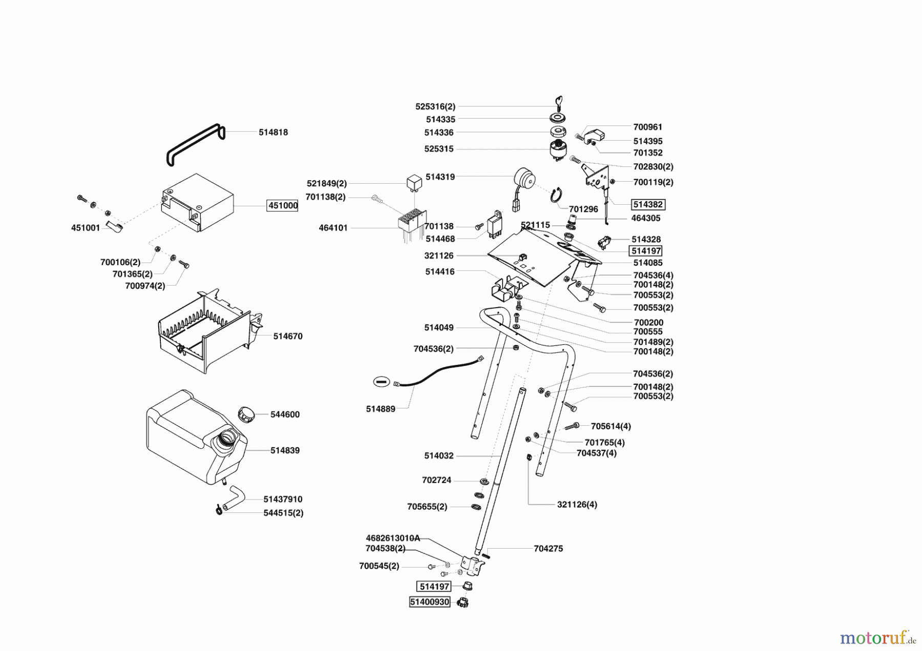  AL-KO Gartentechnik Rasentraktor  T13-85 HD LUX HVC  11/2008 - 02/2011 Seite 6