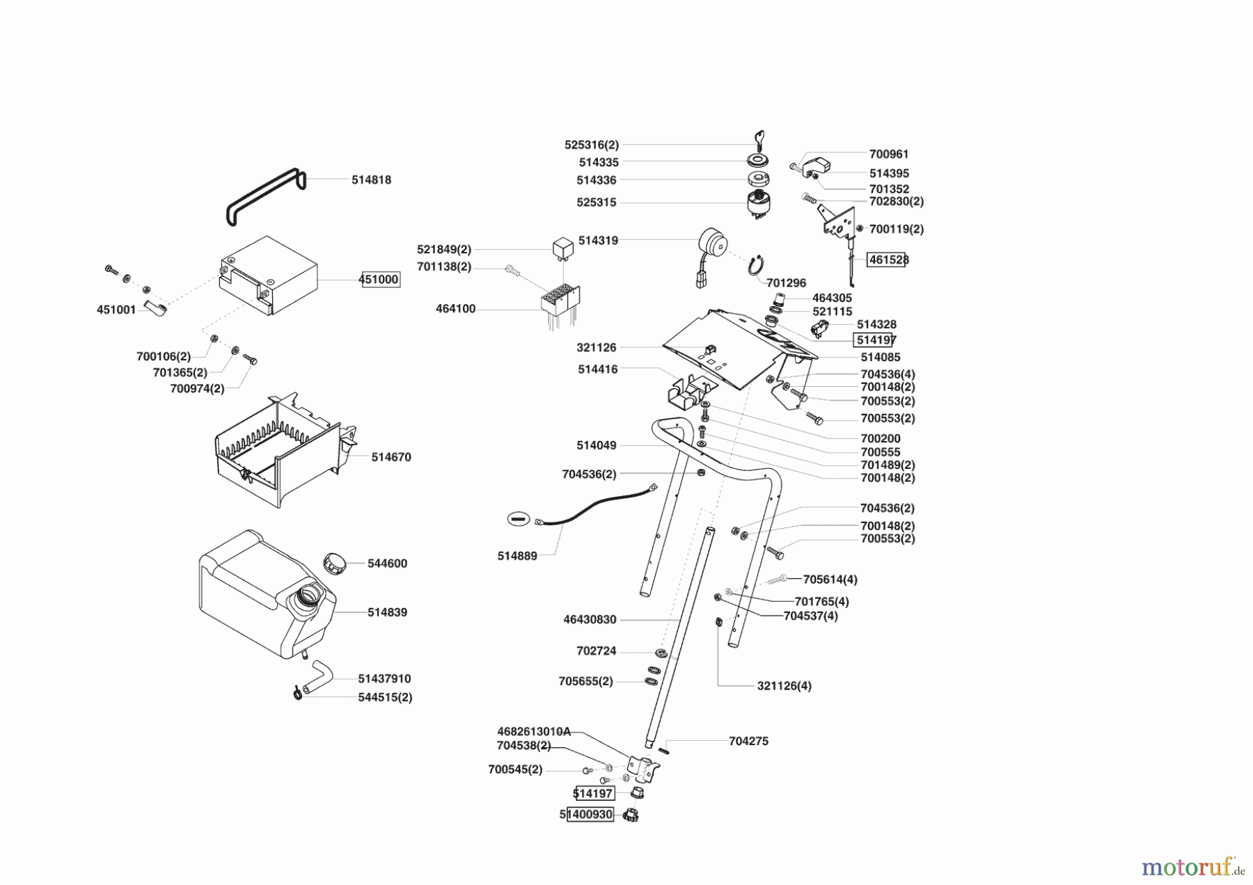  Brill Rasentraktor Crossover 92/16 H OHV 03/2009 - 12/2009 Seite 6