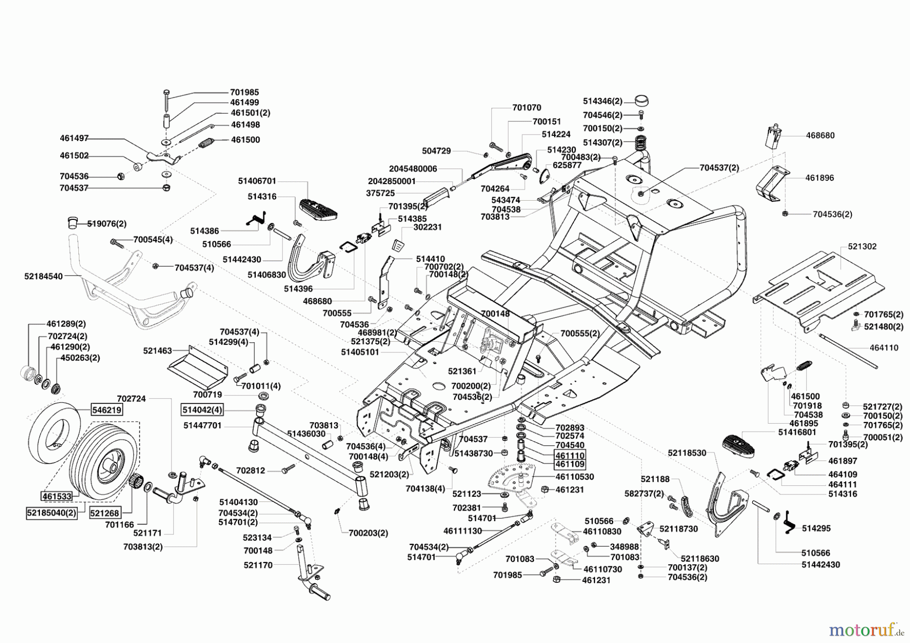  AL-KO Gartentechnik Rasentraktor Comfort T750 11/2009 - 02/2011 Seite 2