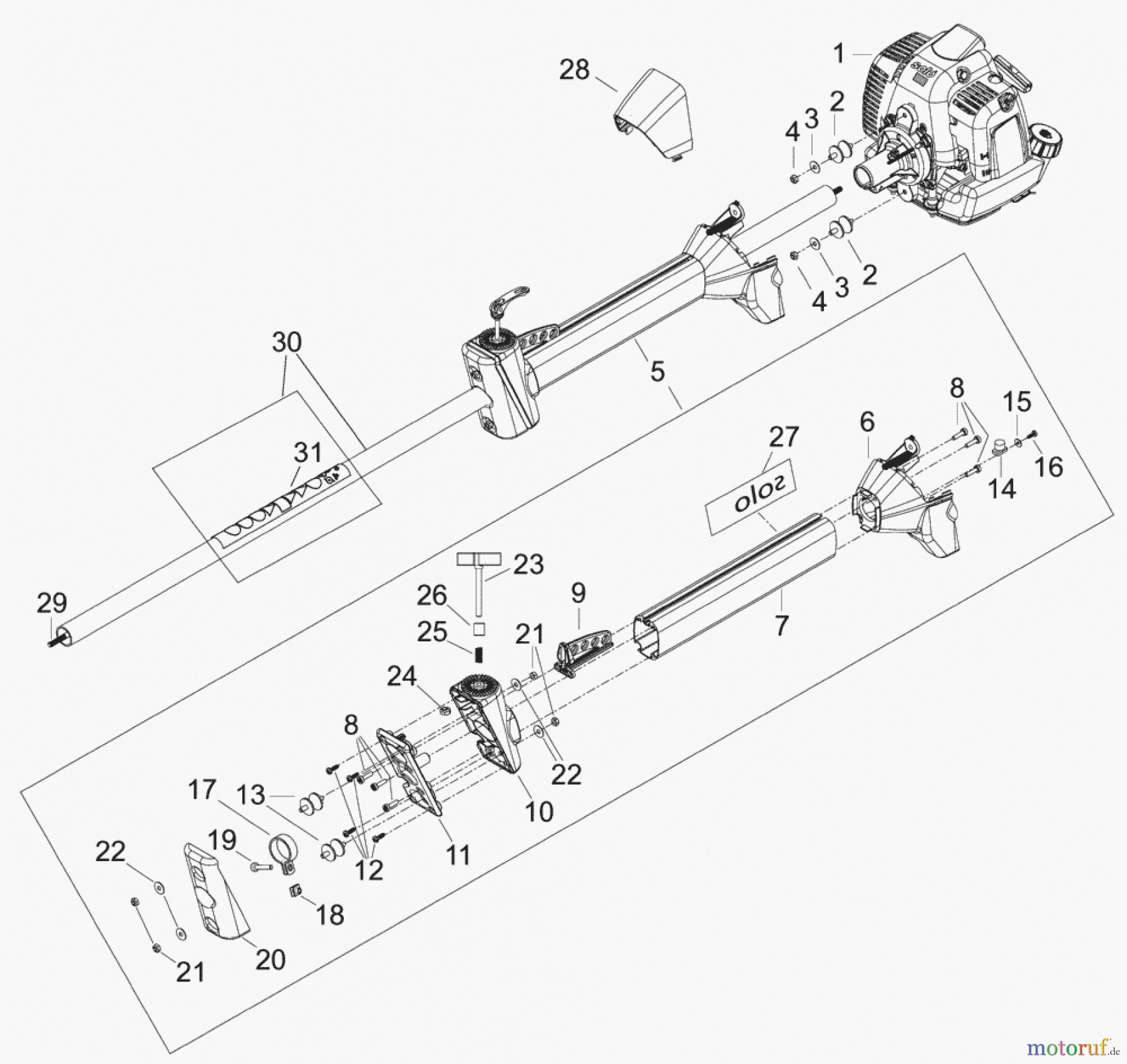  Solo by AL-KO Gartentechnik Motorsensen 154 ET 072011 Druck 9 154 704 07/2011 [SN: ET 072011 Druck 9 154 704] - 09/2012 [SN: ET 092012 Druck 9 154 705] Seite 6