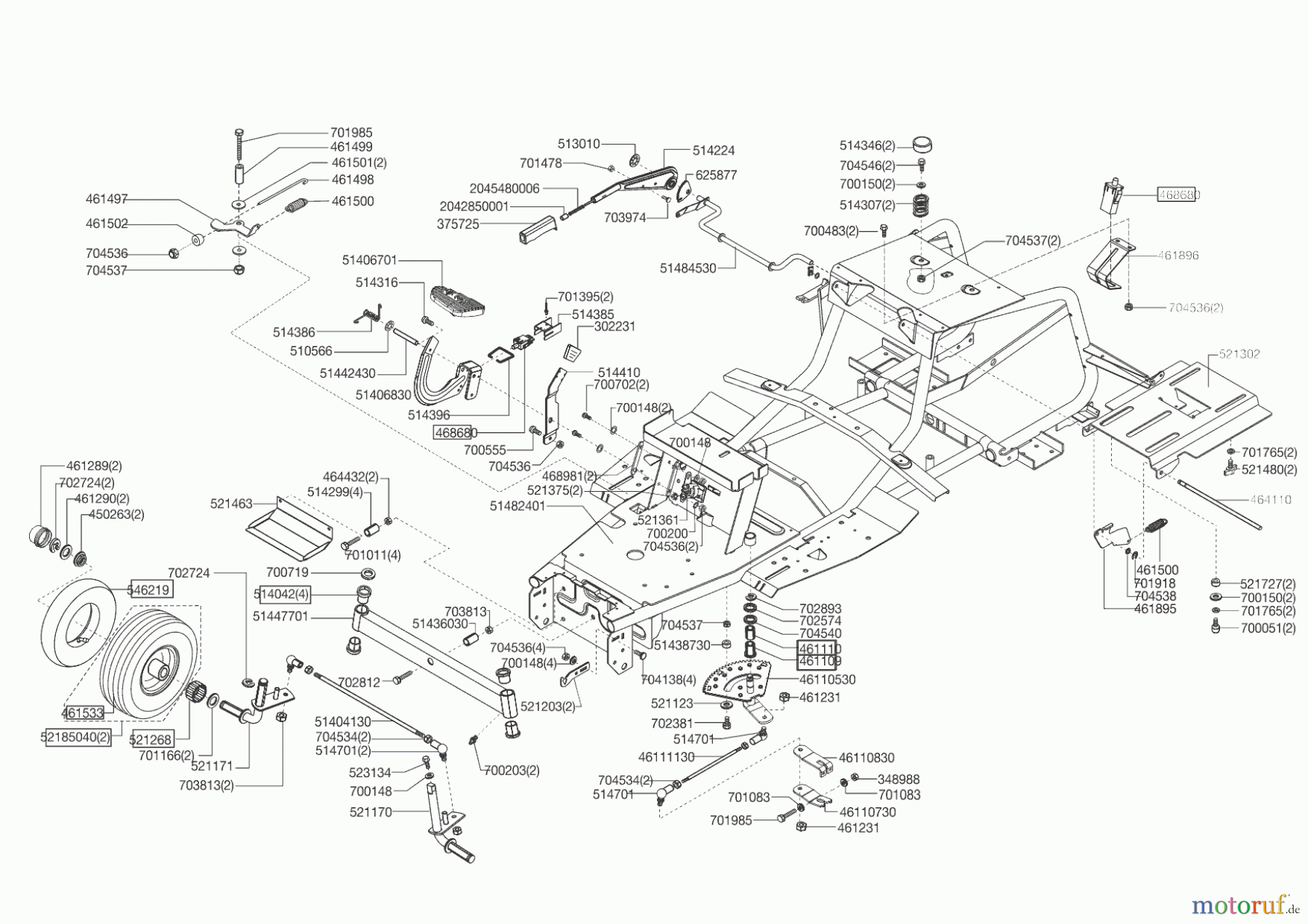  AL-KO Gartentechnik Rasentraktor Comfort T1000  ab 07/2012 Seite 2