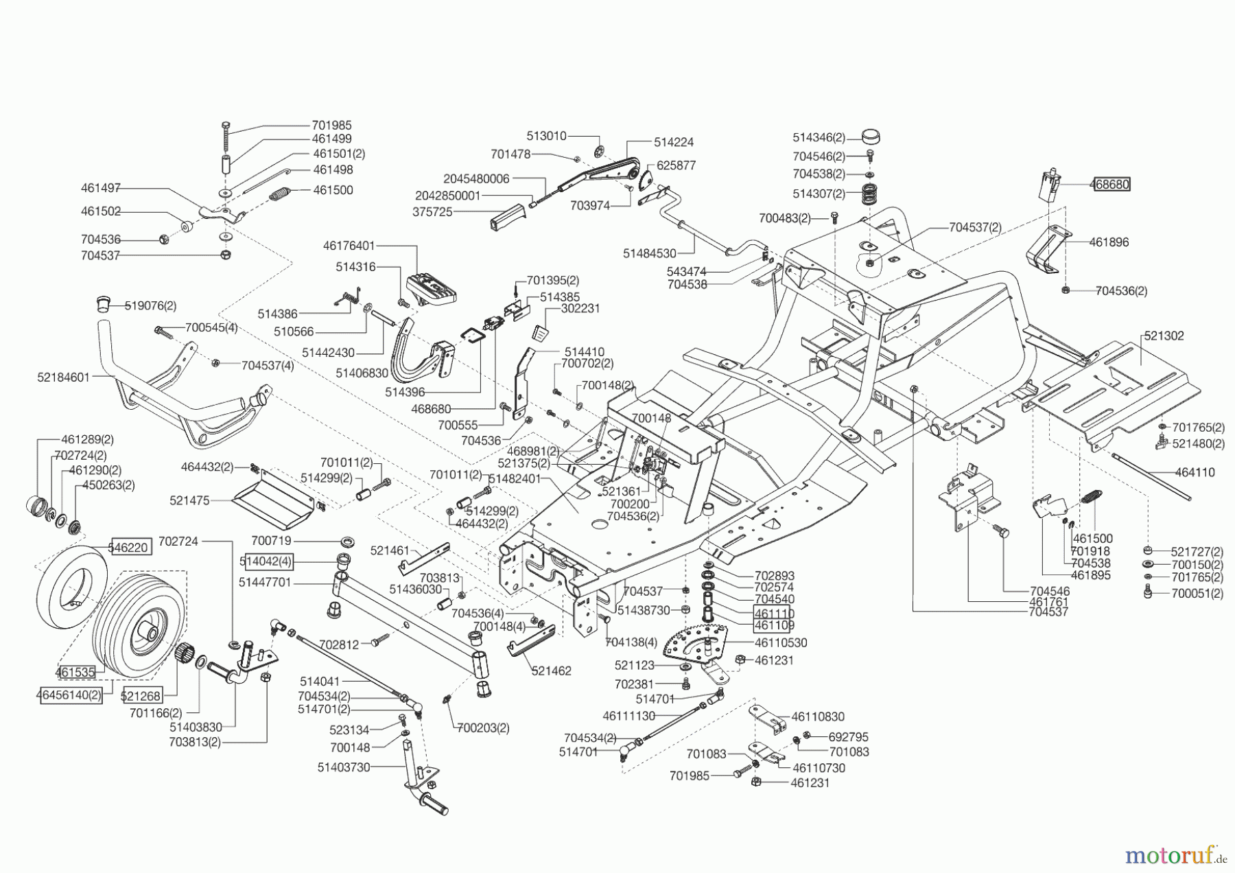  Powerline Gartentechnik Rasentraktor T 16-92 HD  01/2013 Seite 2