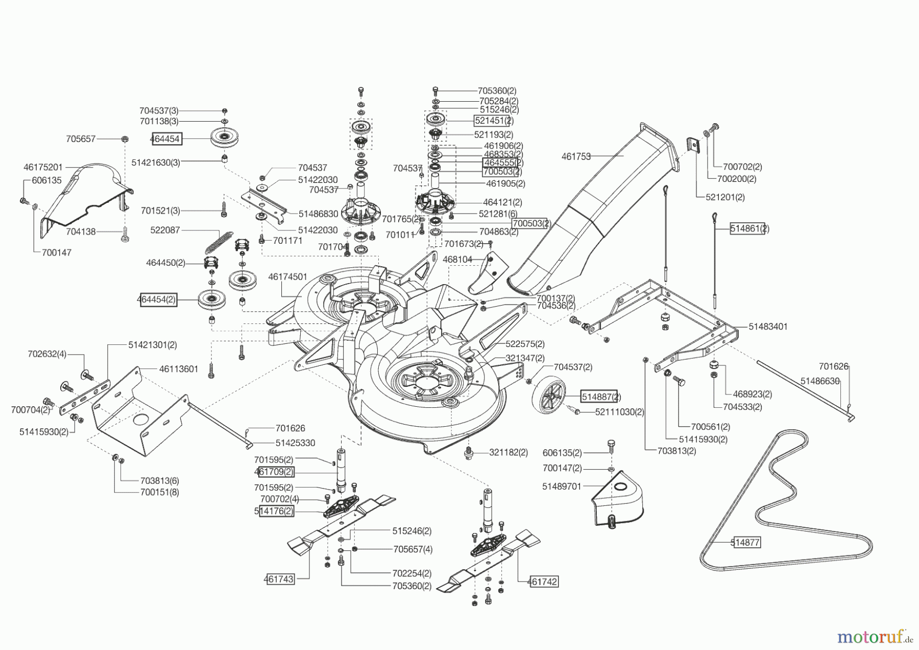  Powerline Gartentechnik Rasentraktor T 16-92 HD  01/2013 Seite 5