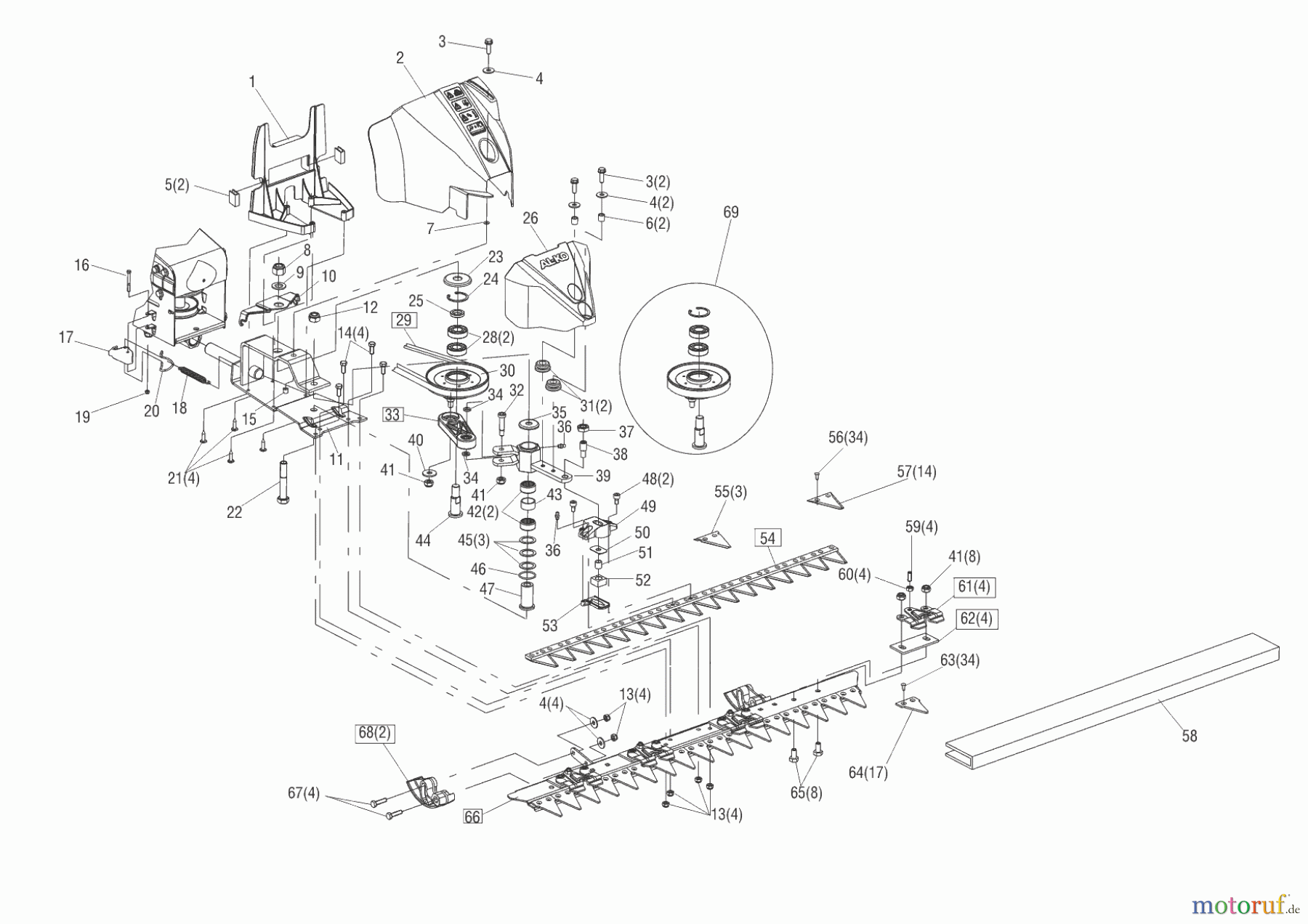  AL-KO Gartentechnik Balkenmäher BM 875 III  ab 03/2014 Seite 1