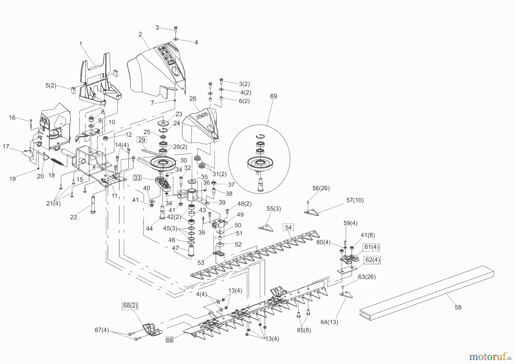  AL-KO Gartentechnik Balkenmäher BM 660 III  ab 03/2014 Seite 1