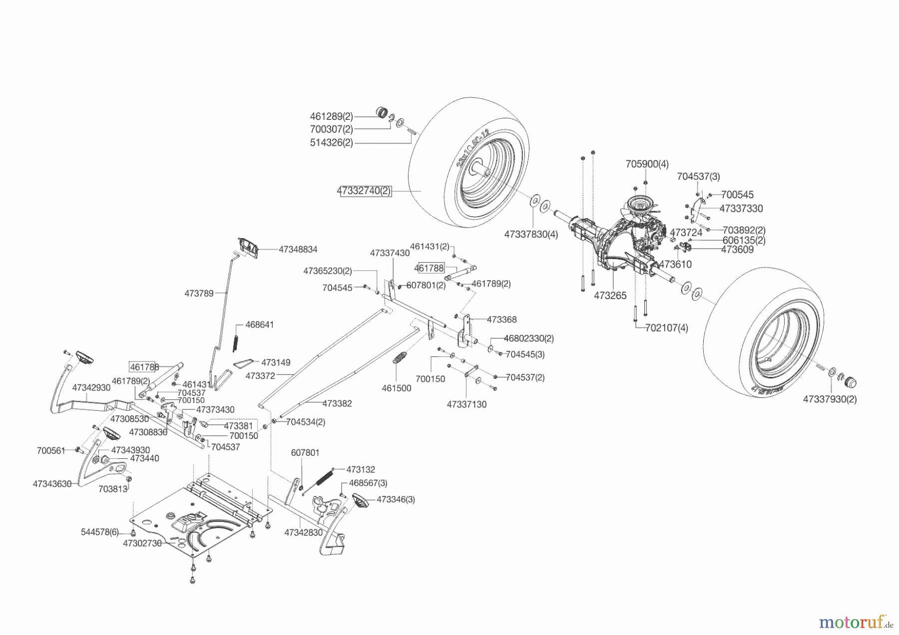  Brill Gartentechnik Rasentraktor 105-20 HE CROSSOVER  09/2014 - 09/2016 Seite 4