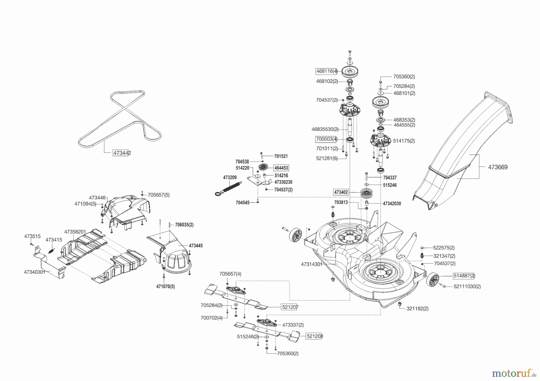  Brill Gartentechnik Rasentraktor 105-20 HE CROSSOVER  09/2014 - 09/2016 Seite 6