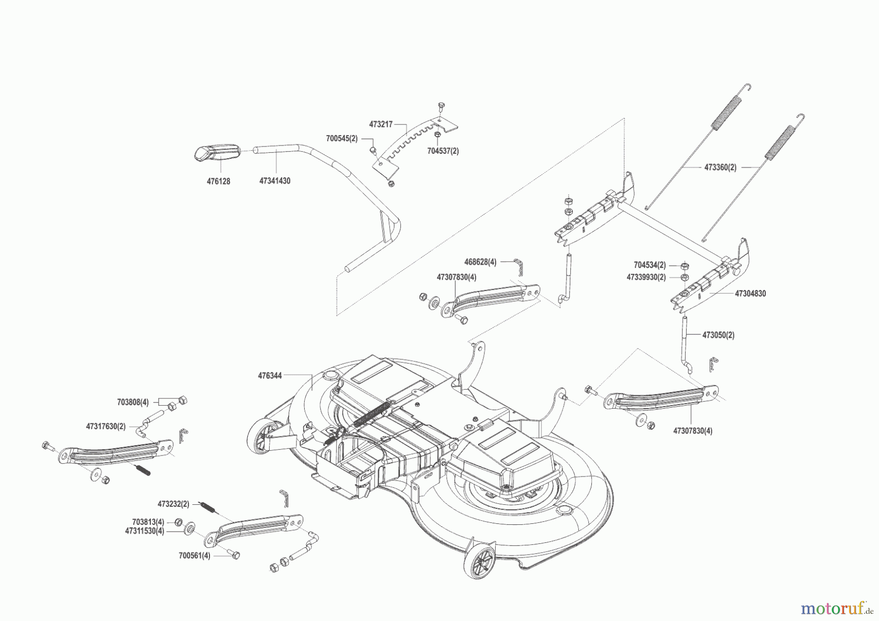  Brill Gartentechnik Rasentraktor 125-23 H CROSSOVER  ab 09/2014 Seite 5