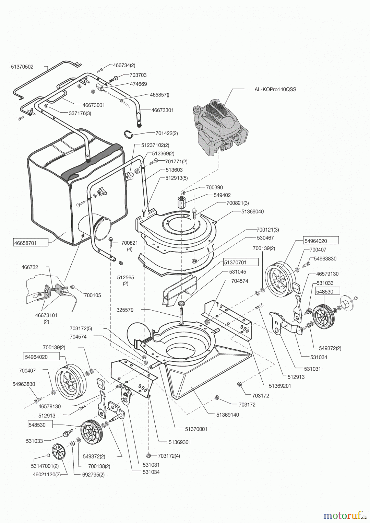  AL-KO Gartentechnik Laubsauger 75 B Hurricane  ab 12/2014 Seite 1