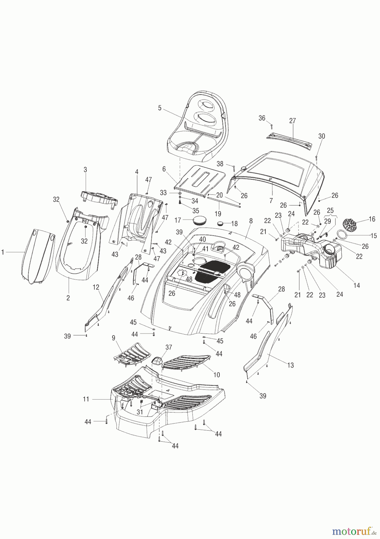  Solo by AL-KO Gartentechnik Aufsitzmäher RIDER R13-72.5 HD  01/2016 Seite 2