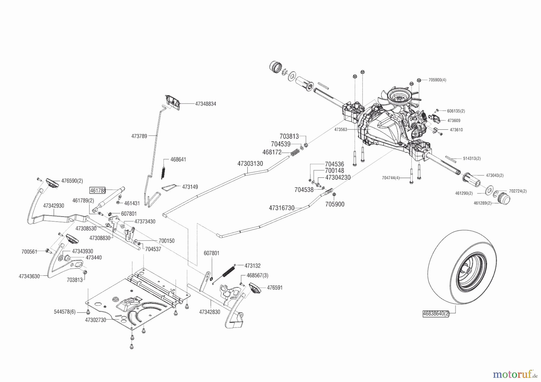  Brill Gartentechnik Rasentraktor 95-16 H CROSSOVER  ab 03/2016 Seite 4