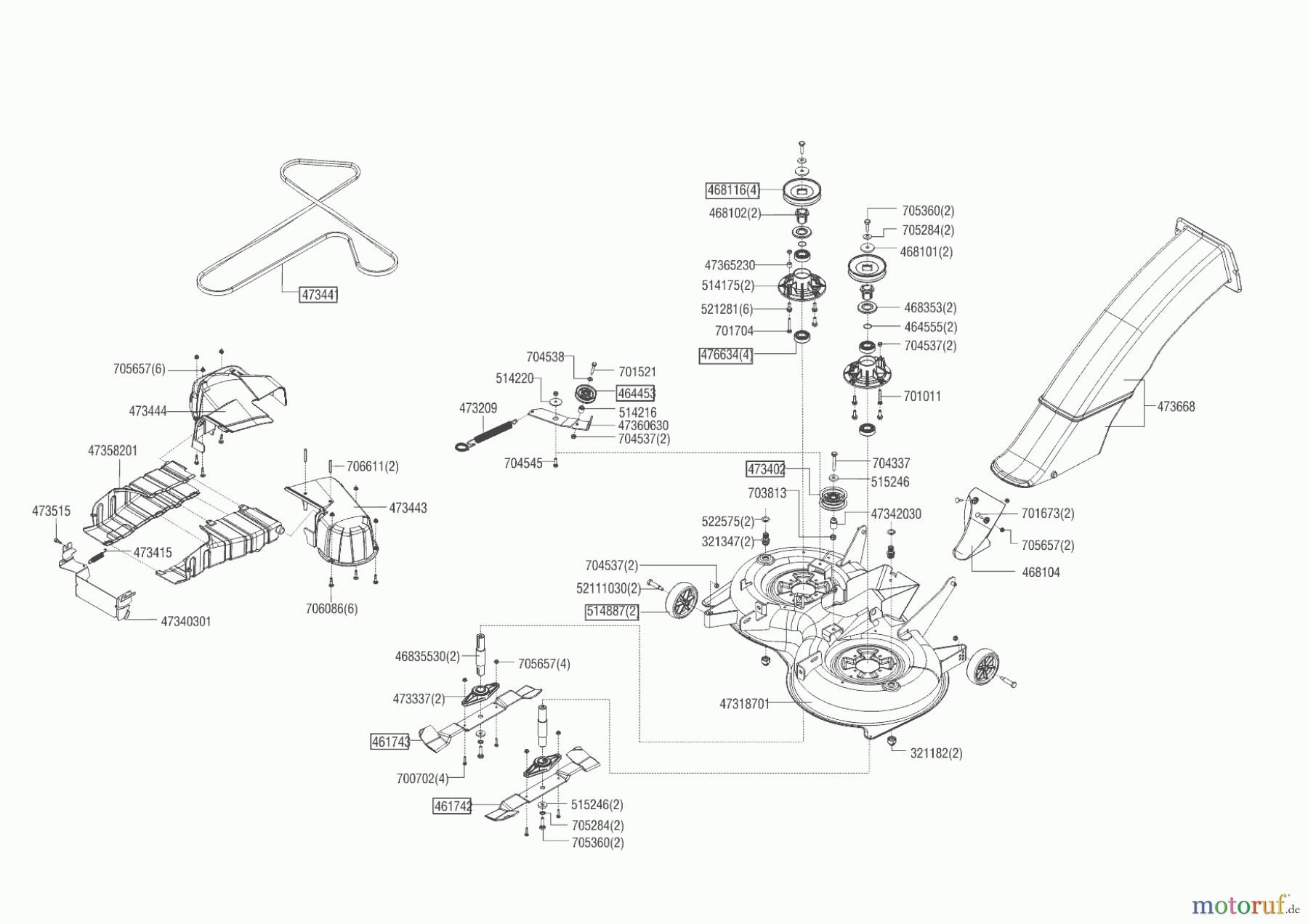  Brill Gartentechnik Rasentraktor 95-16 H CROSSOVER  03/2016 - 09/2016 Seite 6