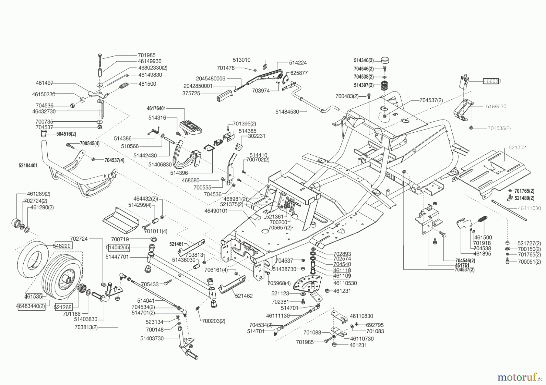  AL-KO Gartentechnik Rasentraktor T13-92 HD PRO HVC  03/2016 - 09/2016 Seite 2