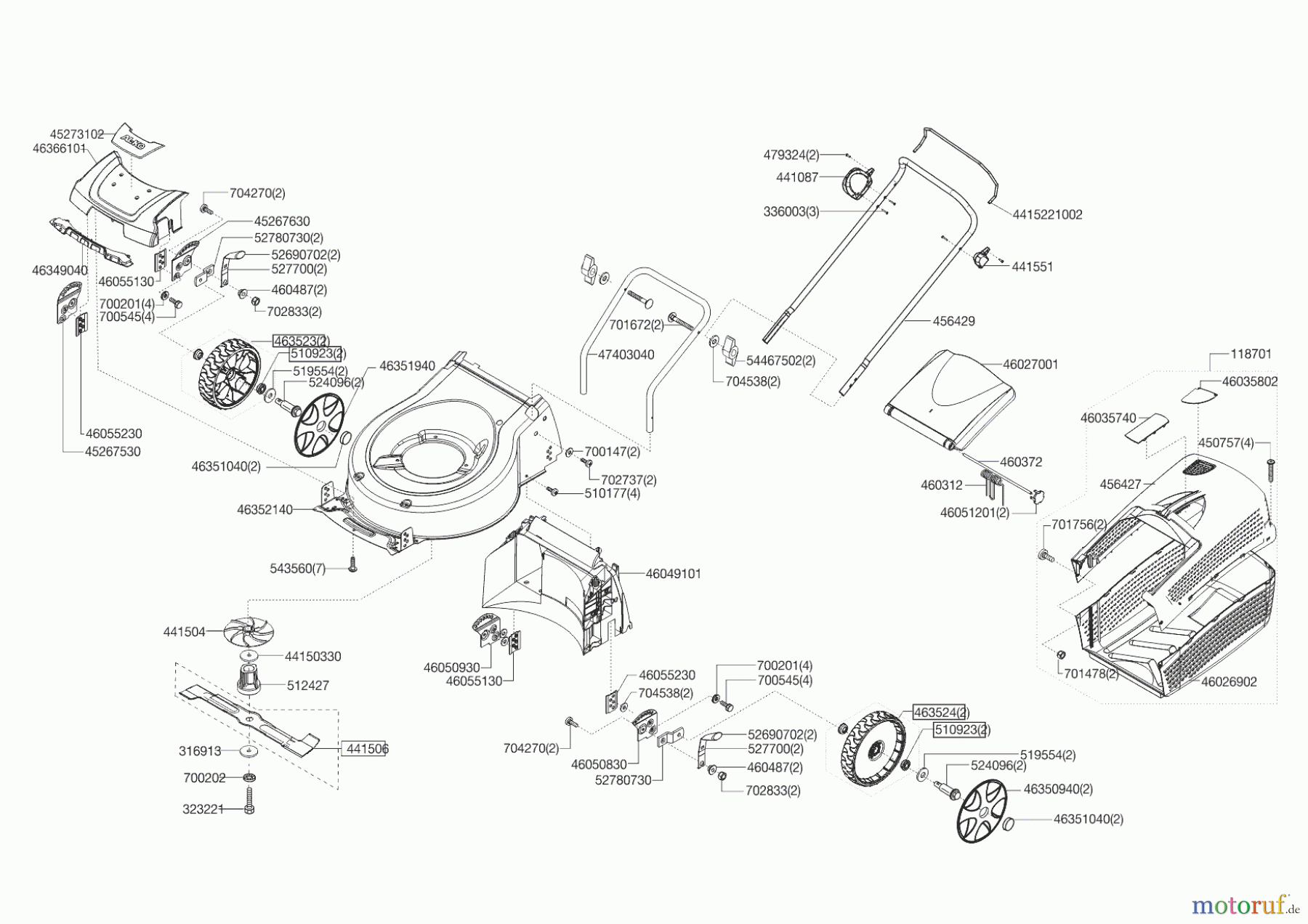  AL-KO Gartentechnik Akkurasenmäher 42.5 LI MOWEO   08/2016 - 03/2018 Seite 1