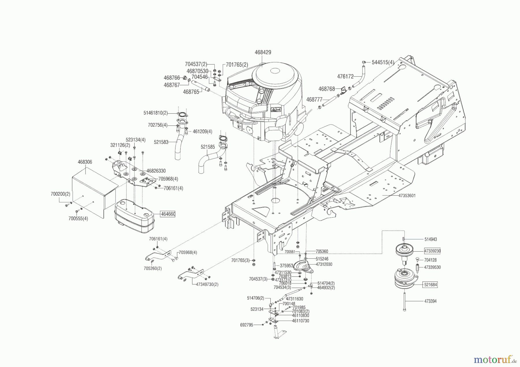  Brill Gartentechnik Rasentraktor Crossover T 125/23 H  ab 02/2019 Seite 2