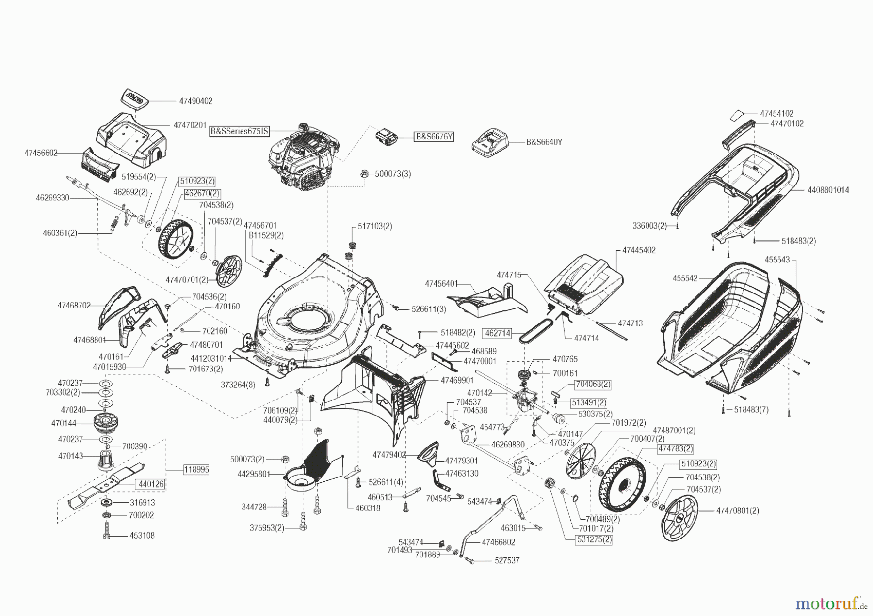  AL-KO Gartentechnik Benzinrasenmäher Highline 510 IR  ab 09/2021 Seite 1