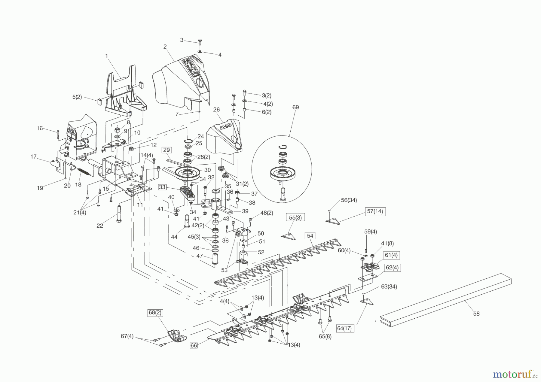  AL-KO Gartentechnik Balkenmäher BM 875 III  ab 04/2023 Seite 1