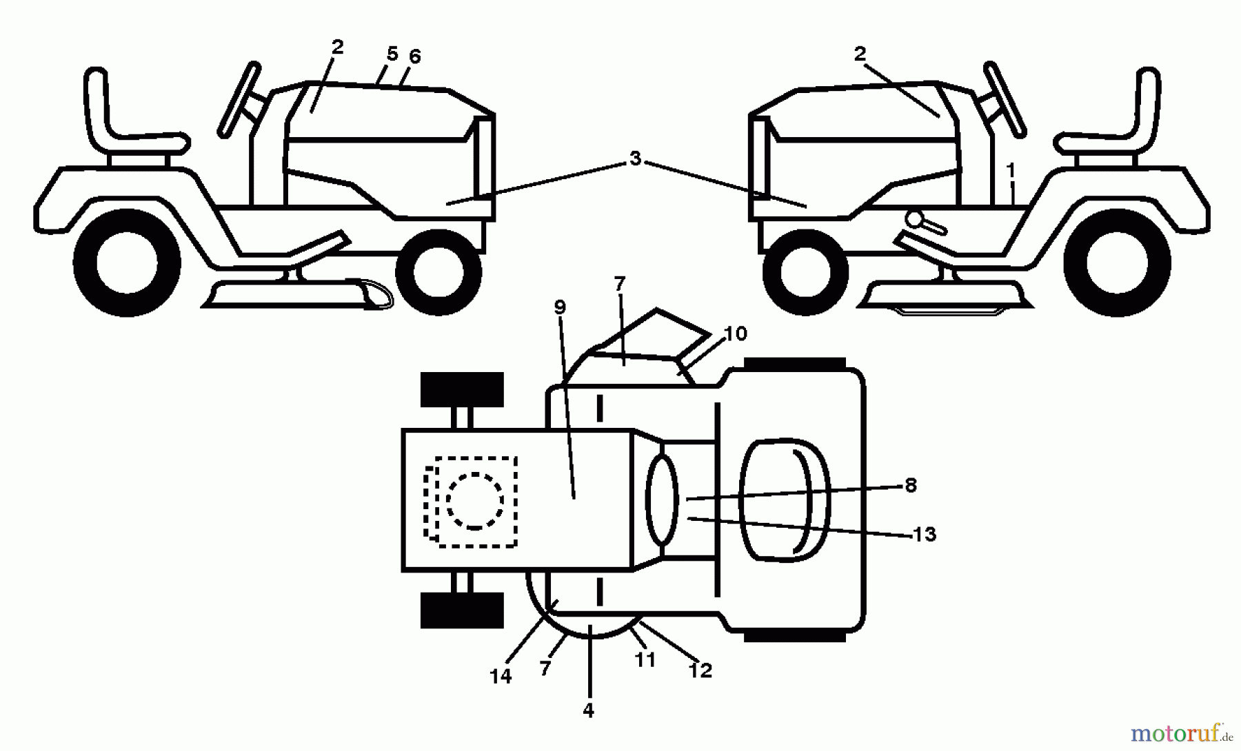  Husqvarna Rasen und Garten Traktoren YT42XLS (96043015401) - Husqvarna Yard Tractor (2013-08) DECALS