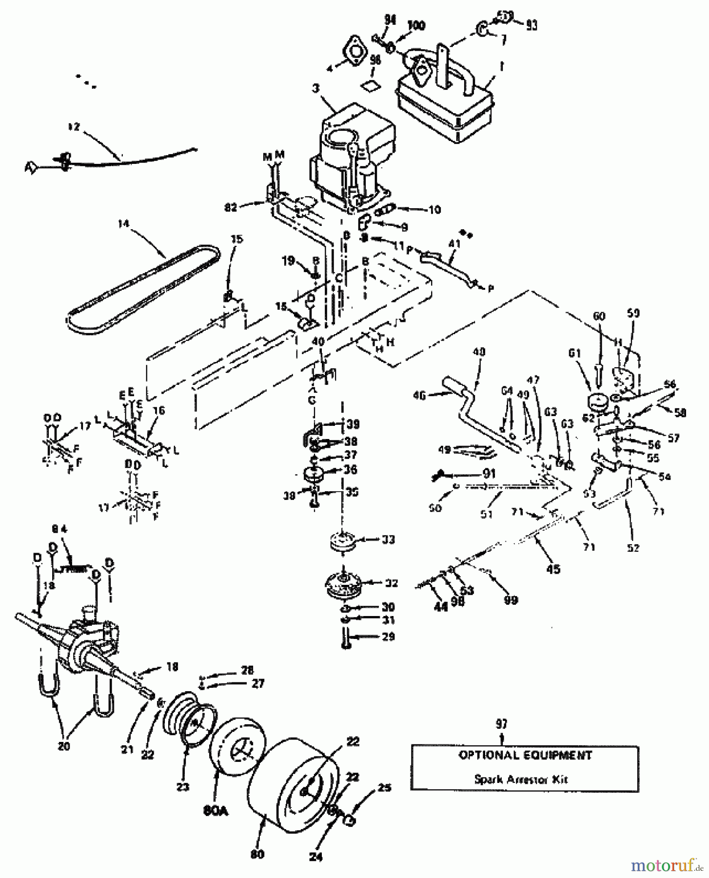  Husqvarna Rasen und Garten Traktoren YTH 112014 - Husqvarna Yard Tractor (1990-01 & After) Drive