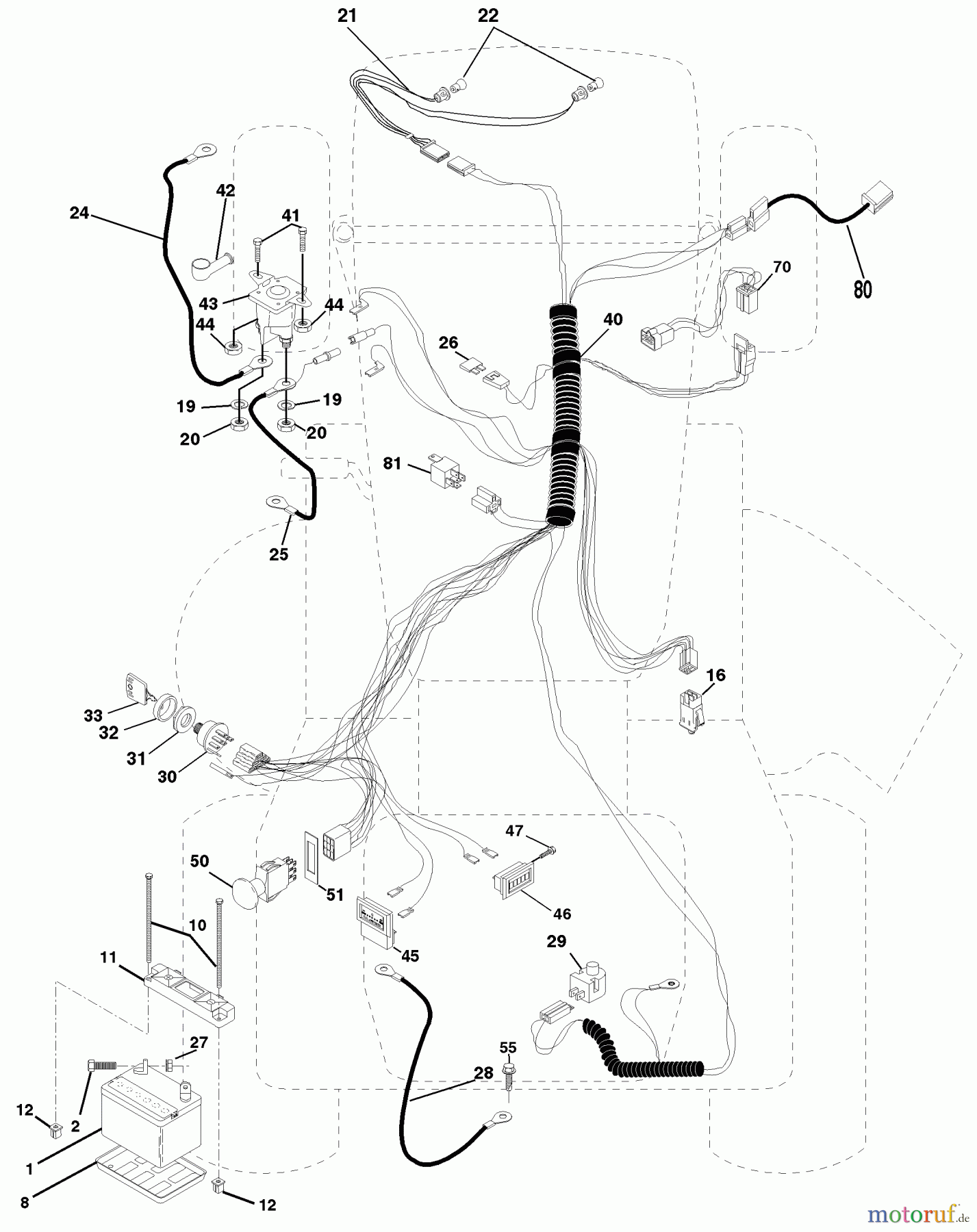 Husqvarna Rasen und Garten Traktoren YTH 150 (954140007) (HCLTH150J) - Husqvarna Yard Tractor (1999-03 & After) Electrical