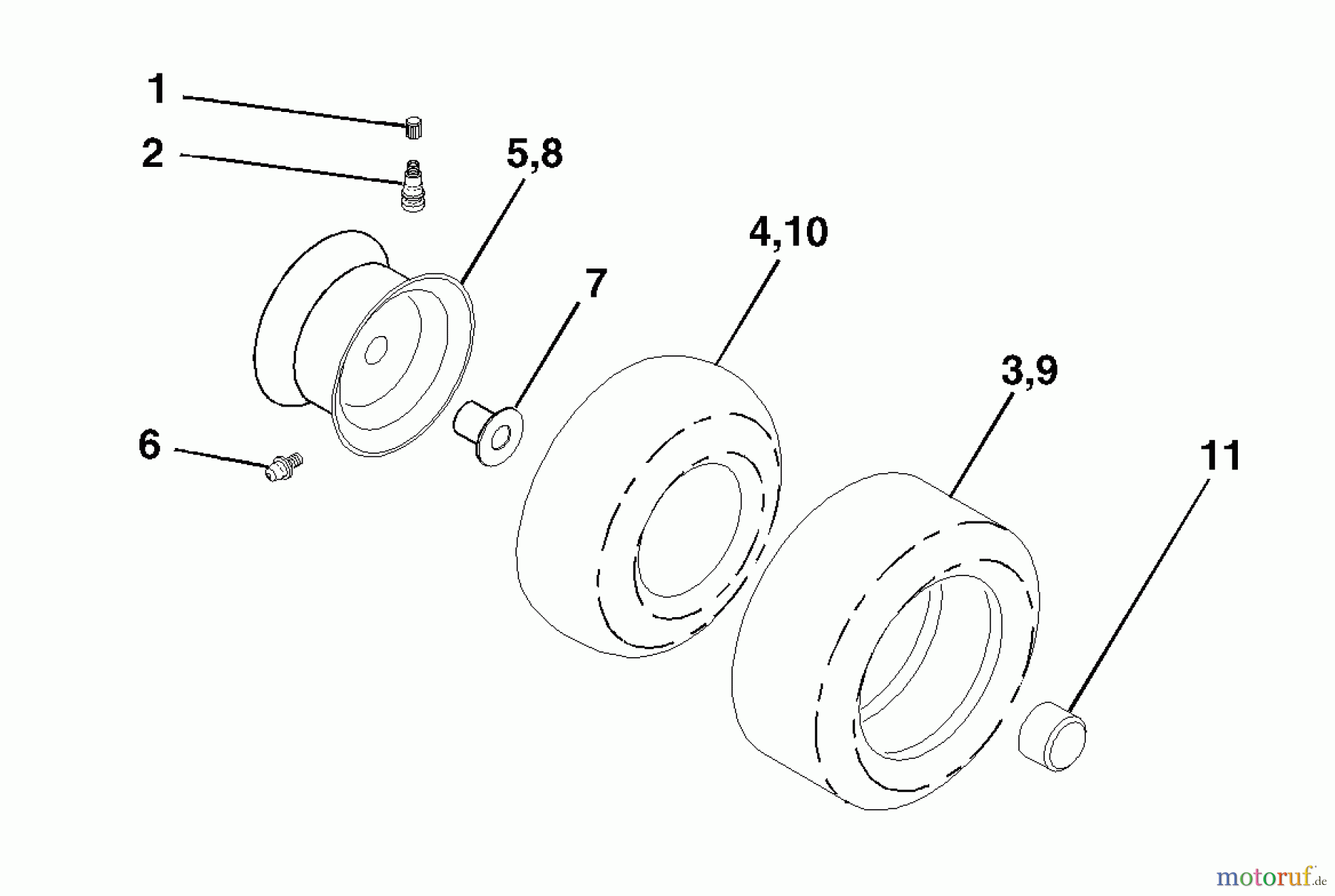  Husqvarna Rasen und Garten Traktoren YTH 1746 (954568533) - Husqvarna Yard Tractor (2002-02 & After) Wheels & Tires