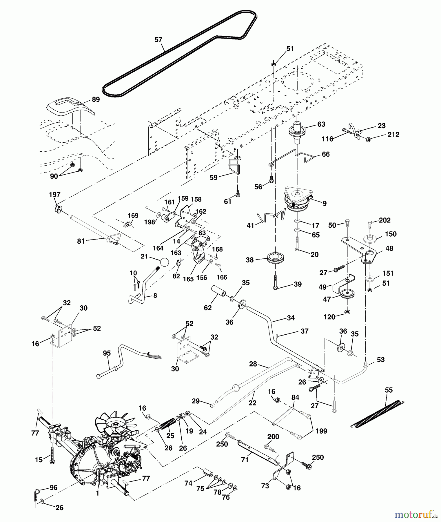  Husqvarna Rasen und Garten Traktoren YTH 1848XPC (954567260) - Husqvarna Yard Tractor (2001-10 & After) Drive