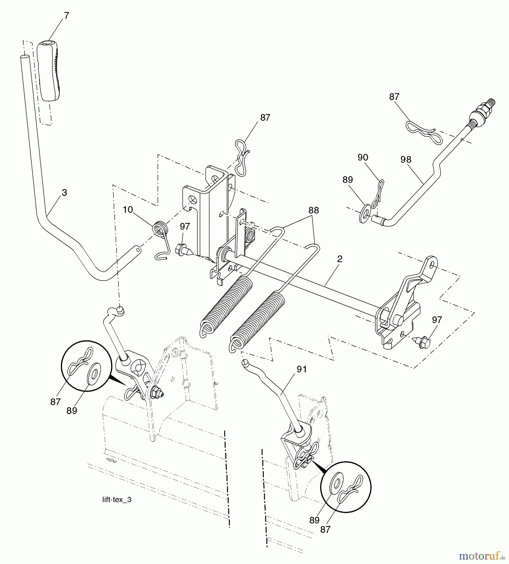  Husqvarna Rasen und Garten Traktoren YTH 1848XPT (96043000701) - Husqvarna Yard Tractor (2006-03 & After) Mower Lift